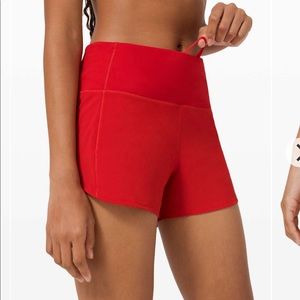 🌺lululemon HR speed up shorts 🌺
